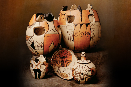 clay pots and cultural items