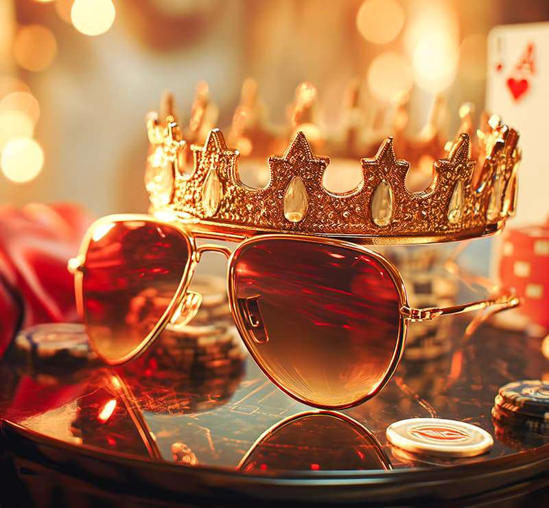 tournaments: crown, sunglasses